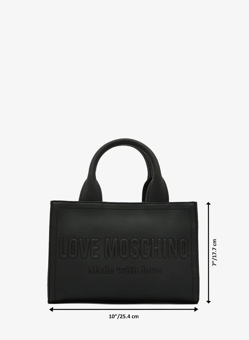 Love Moschino Signature Love GRS PU Shopper Tote